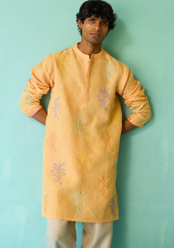 Haruto Hand Embroidered Kurta