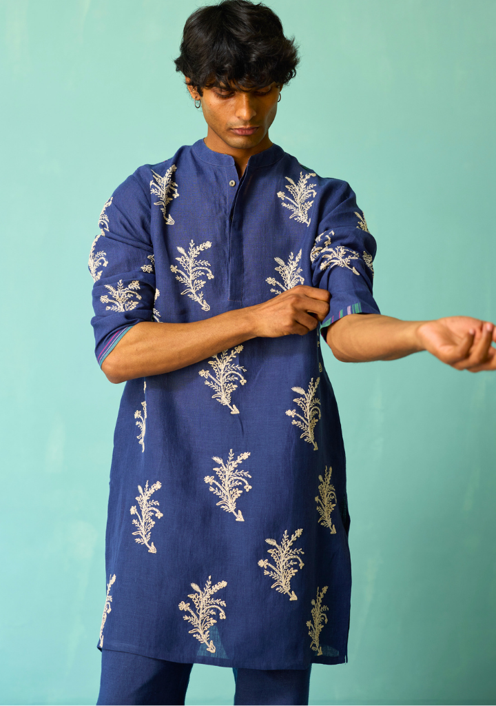 Haruto Hand Embroidered Kurta