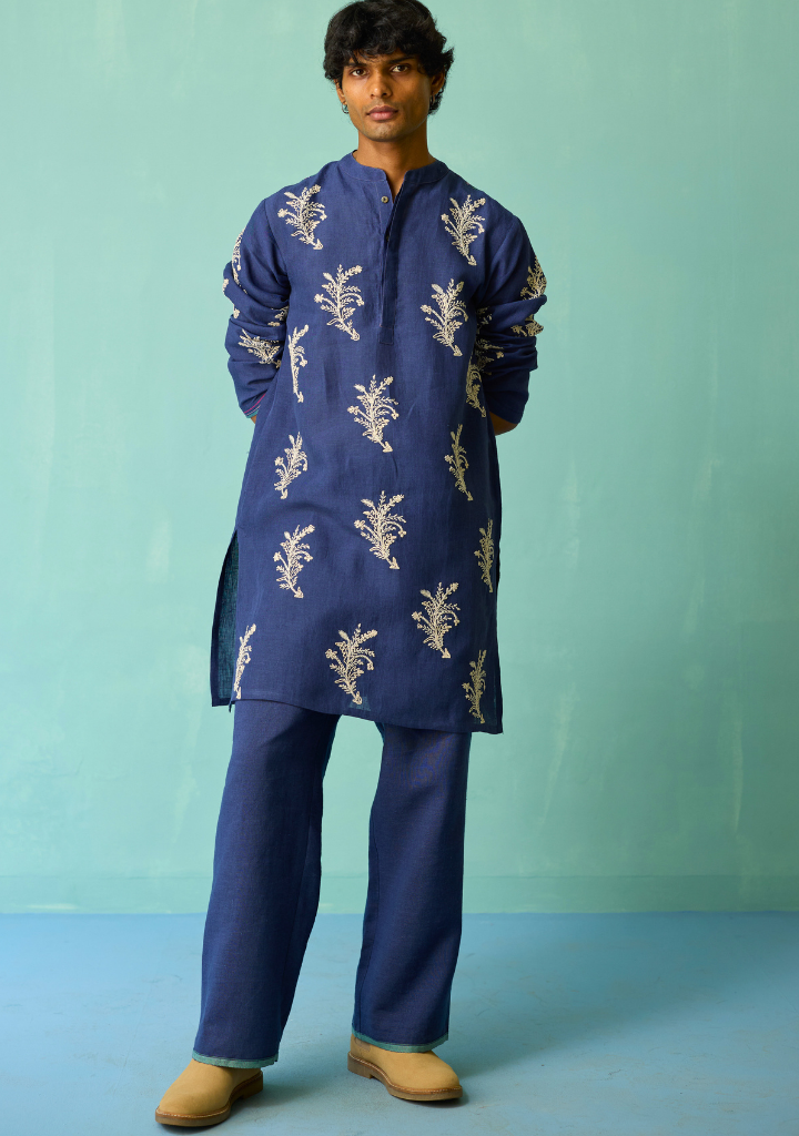 Haruto Hand Embroidered Kurta