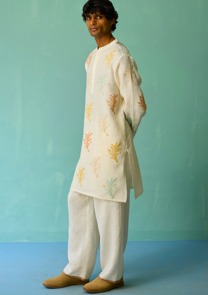 Haruto Hand Embroidered Kurta