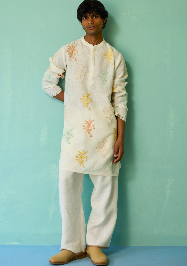 Haruto Hand Embroidered Kurta