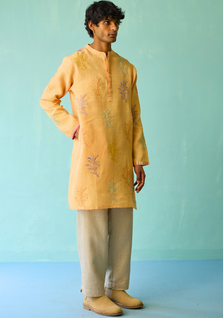 Haruto Hand Embroidered Kurta