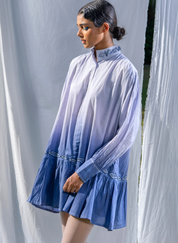 Hazy Wave Ombré Dress