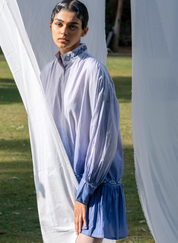 Hazy Wave Ombré Dress