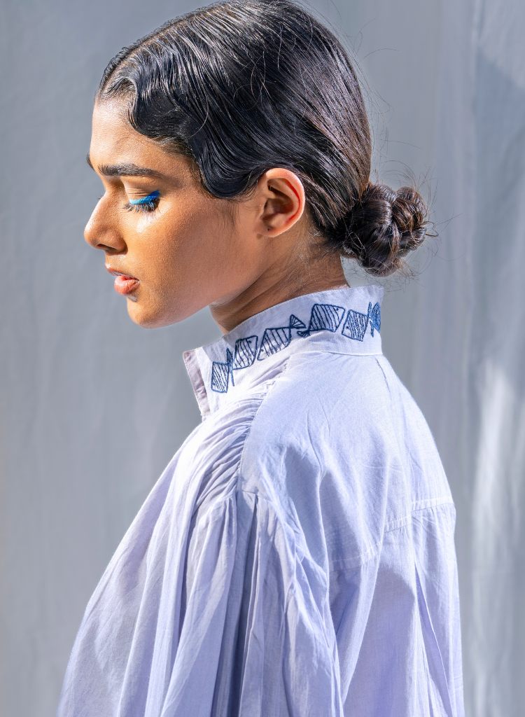 Hazy Wave Ombré Dress