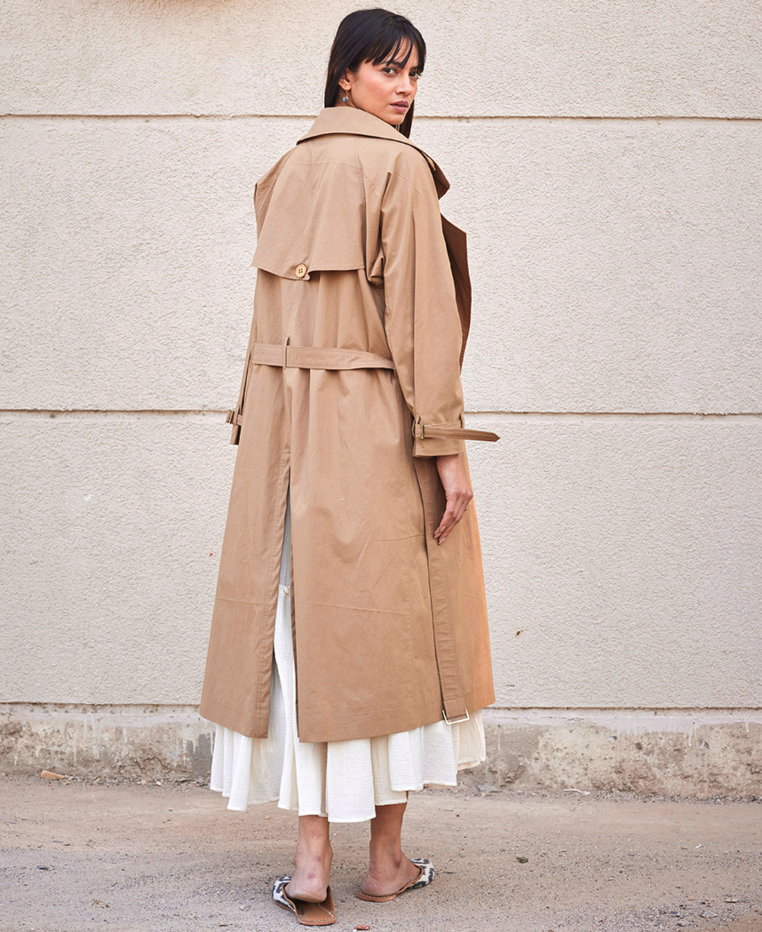 Heart Wood Trench Coat