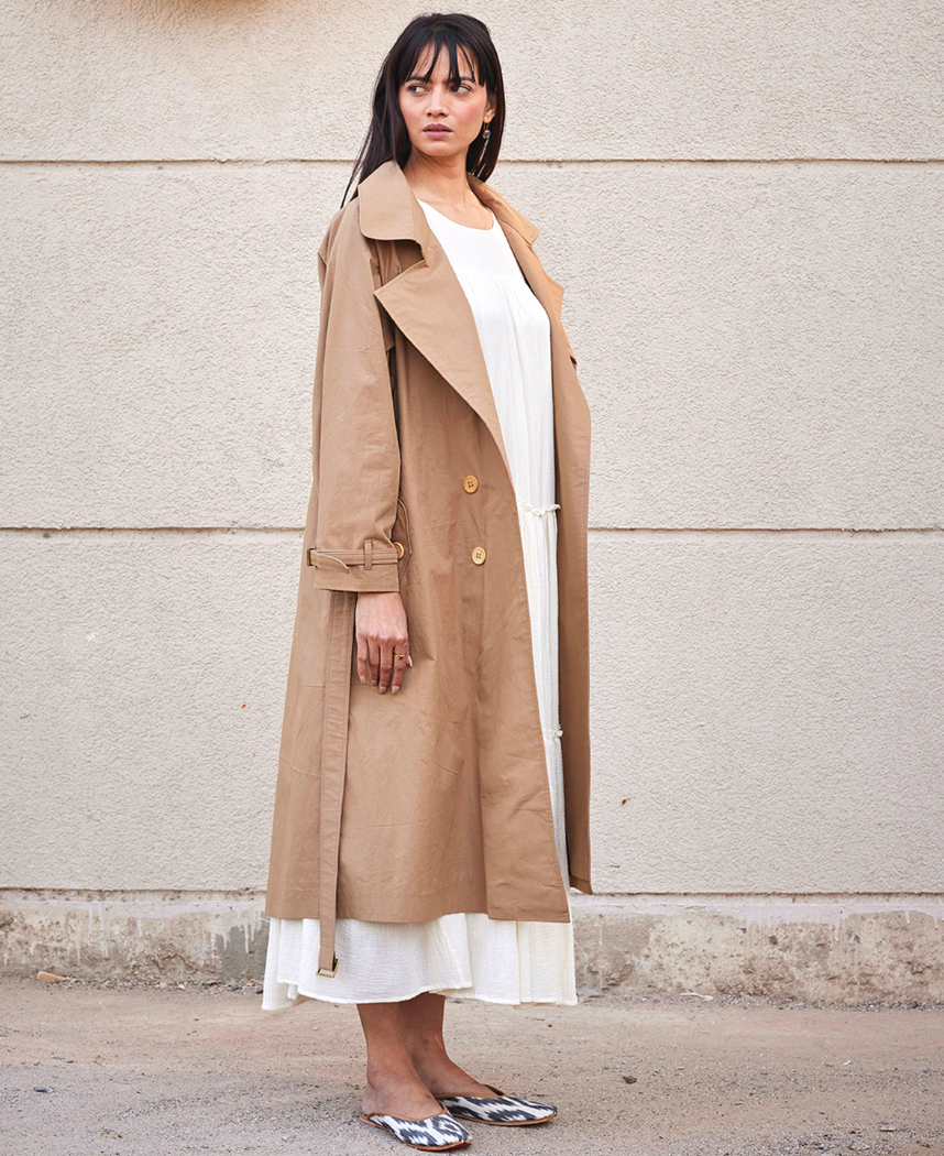 Heart Wood Trench Coat