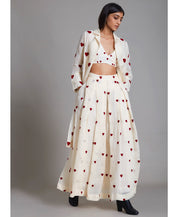 Heart Cover Lehenga Set