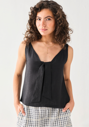 Hemp Front Tie Cami Top
