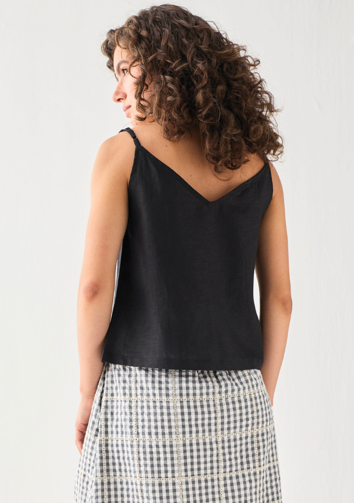 Hemp Front Tie Cami Top