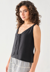 Hemp Front Tie Cami Top