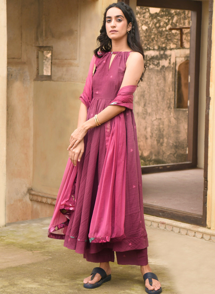 Hibiscus Bloom Kurta Set