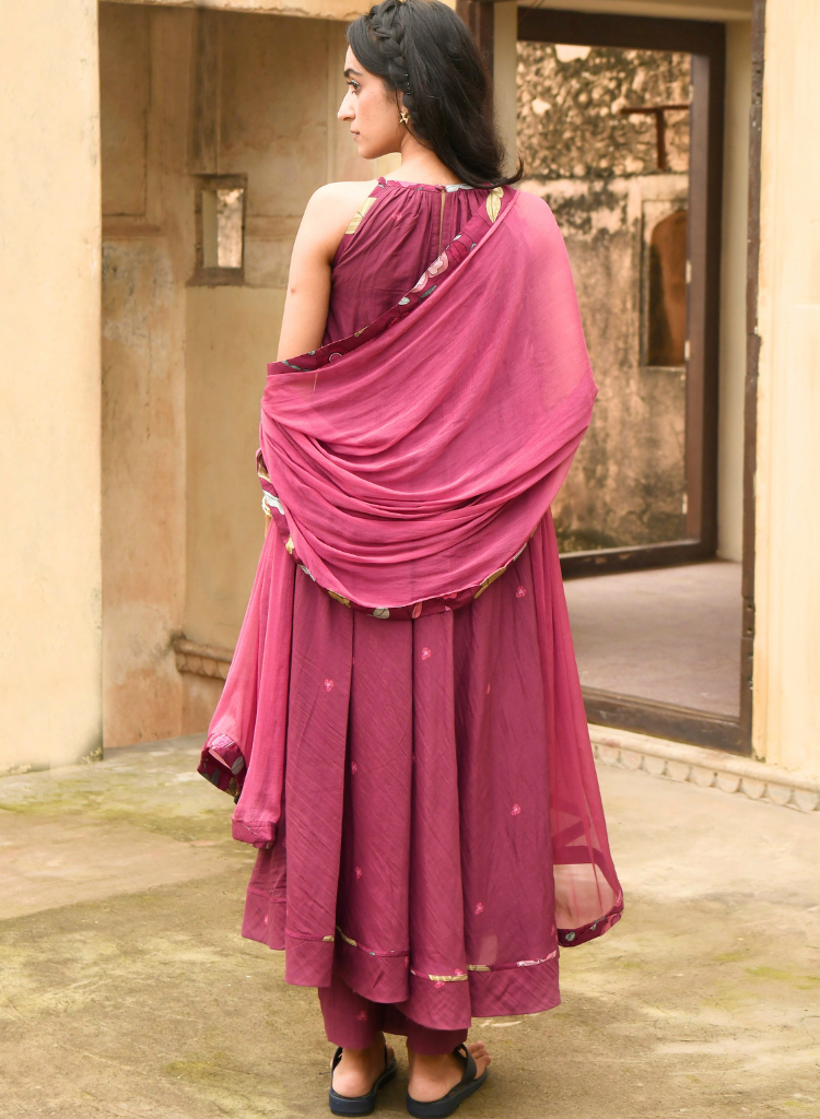 Hibiscus Bloom Kurta Set