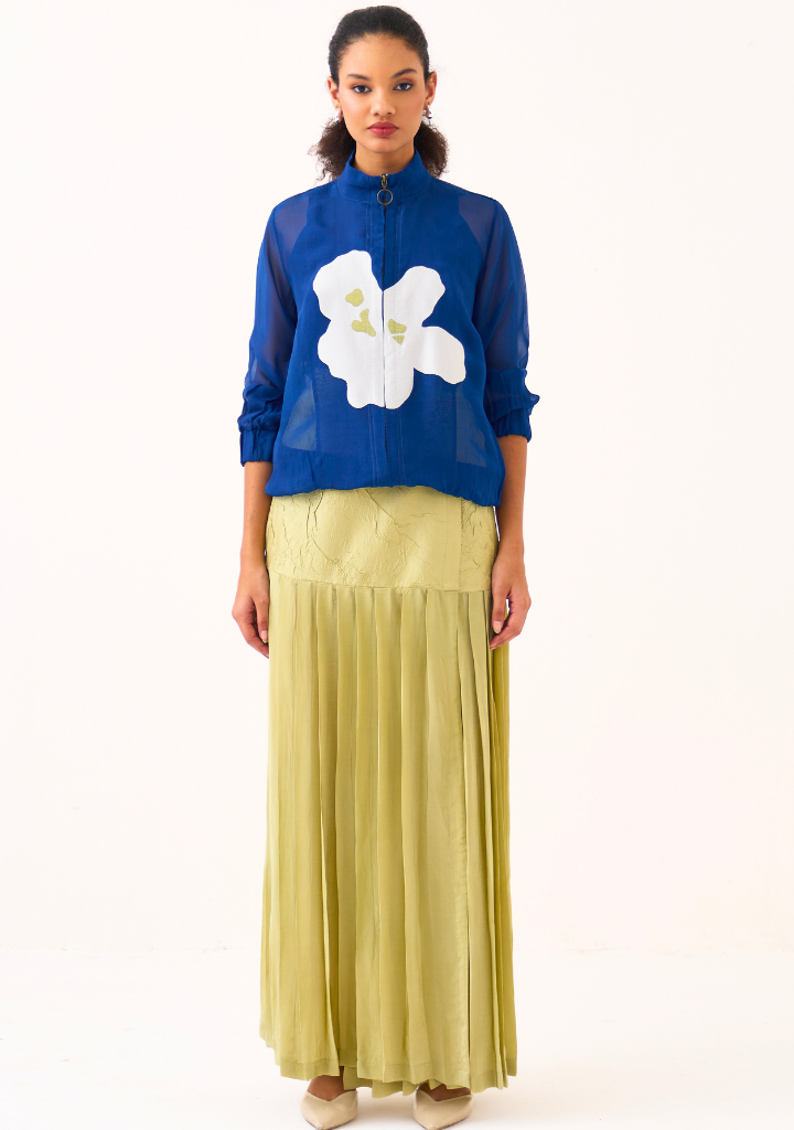Floral Appliqué Bomber Set