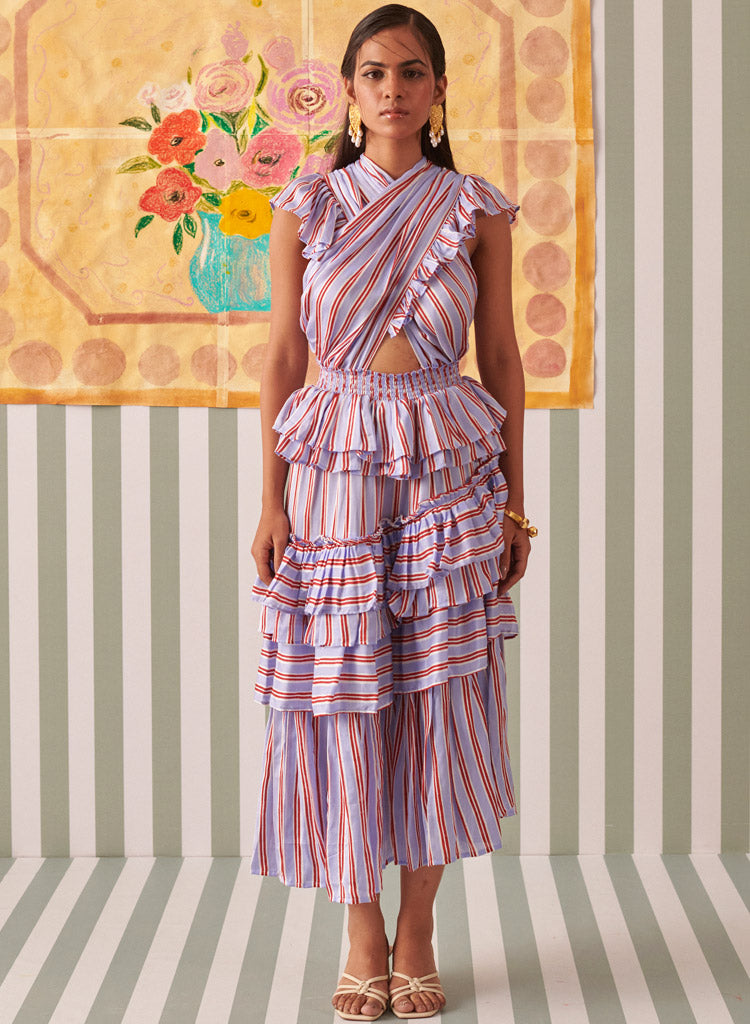 Criss Cross Striper Dress