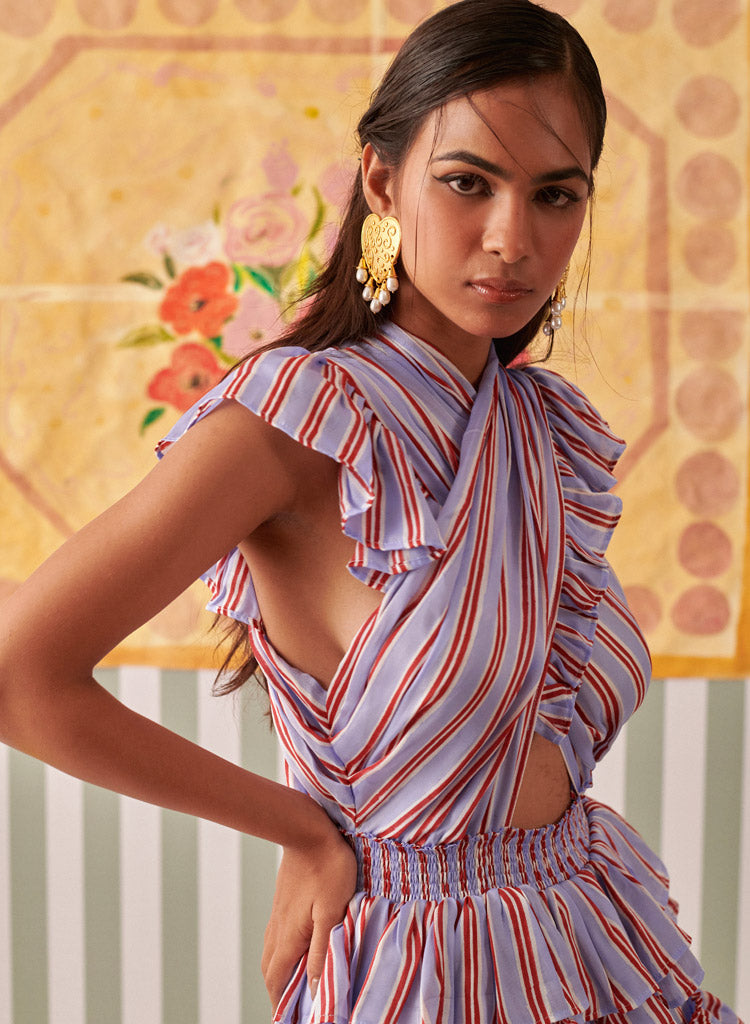 Criss Cross Striper Dress