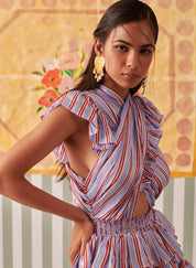 Criss Cross Striper Dress