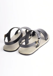 Horizontal Dual Strap Sandals