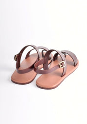 Horizontal Dual Strap Sandals