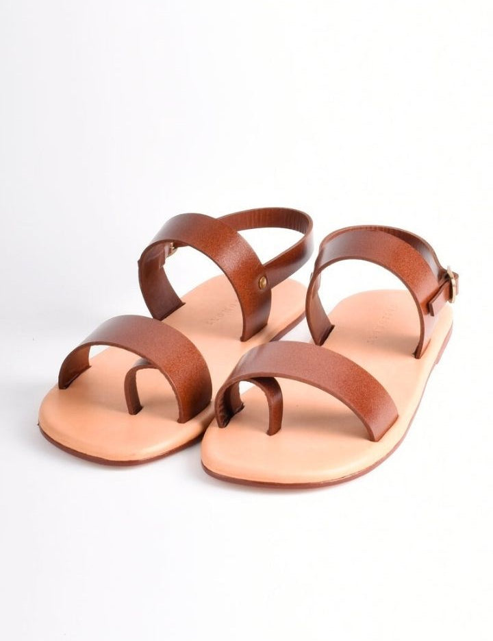 Horizontal Dual Strap Sandals