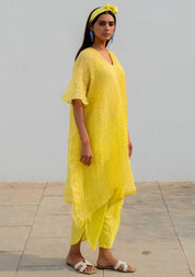 Iced Lemon Kaftan Set