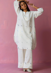 Ikara Jamdani Kurta Set