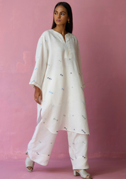Ikara Jamdani Kurta Set