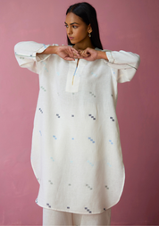 Ikara Jamdani Kurta Set