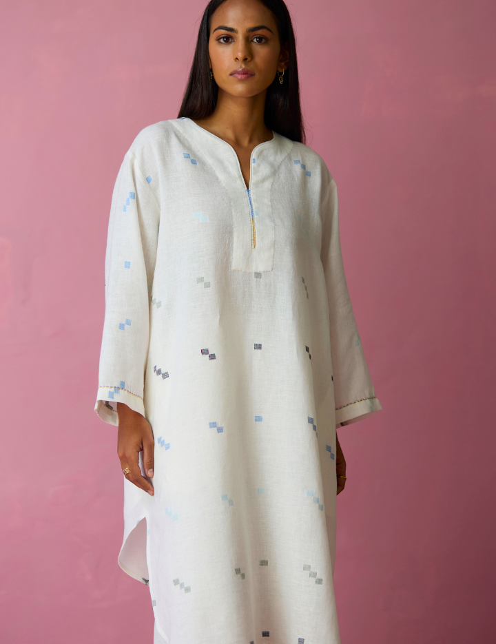 Ikara Jamdani Kurta Set