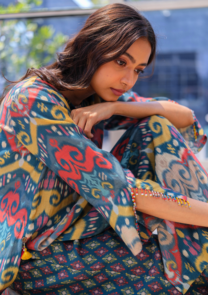Ikat Kurta Set