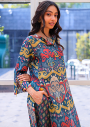 Ikat Kurta Set