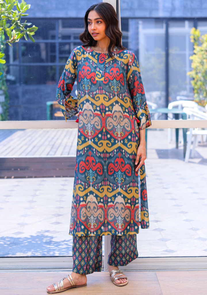 Ikat Kurta Set