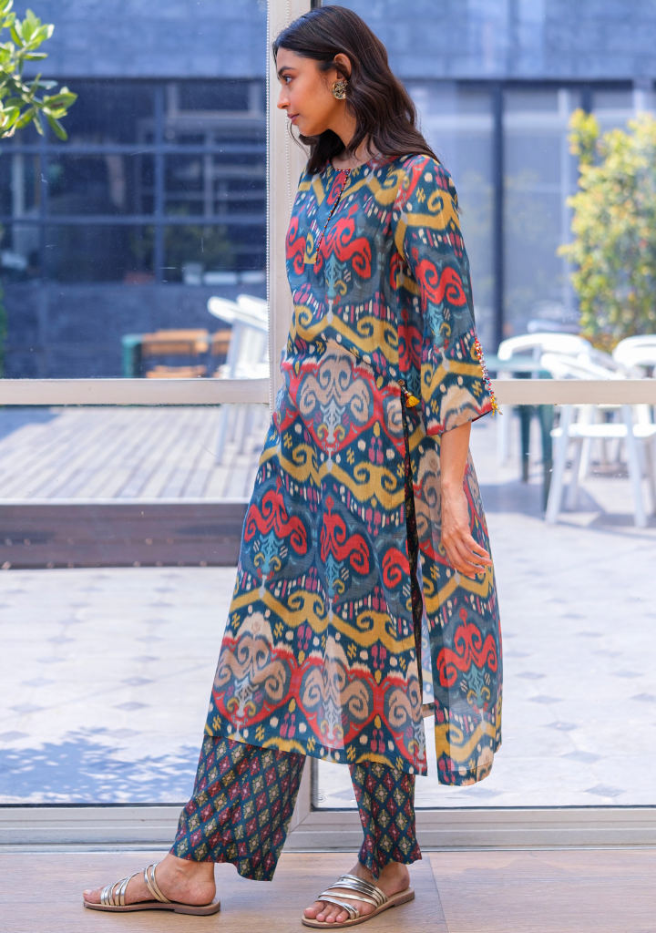 Ikat Kurta Set