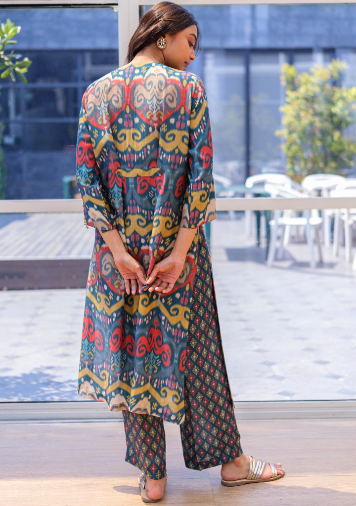 Ikat Kurta Set