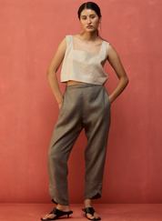 Ikis Overlapping Hem Pants