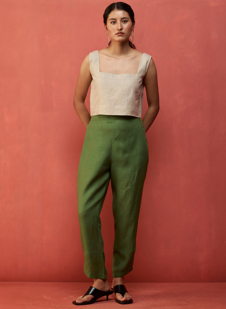 Ikis Overlapping Hem Pants