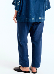 Indigo Barrel Pants