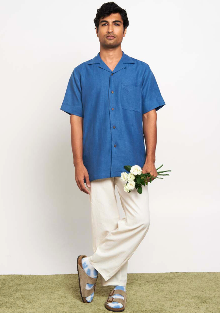 Indigo Camp Shirt