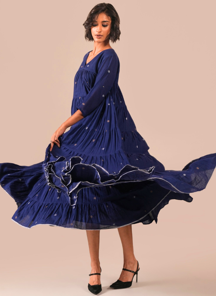 Indigo Echo Dress