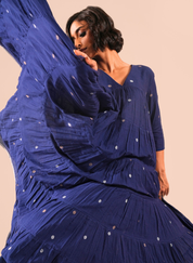 Indigo Echo Dress