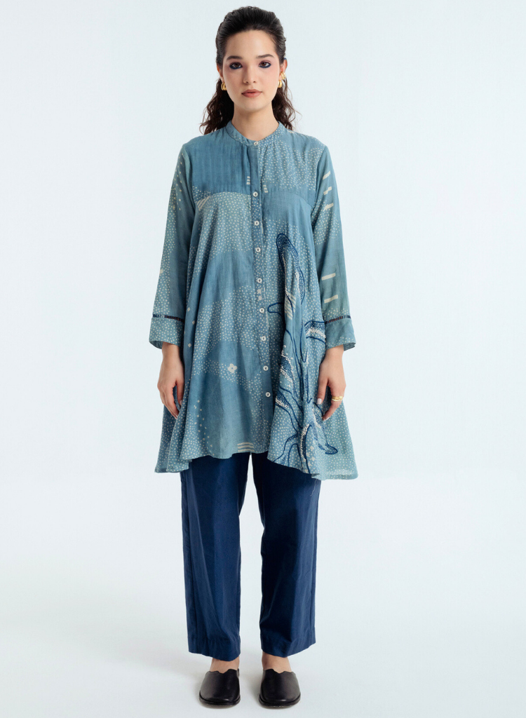 Indigo Flare Shirt