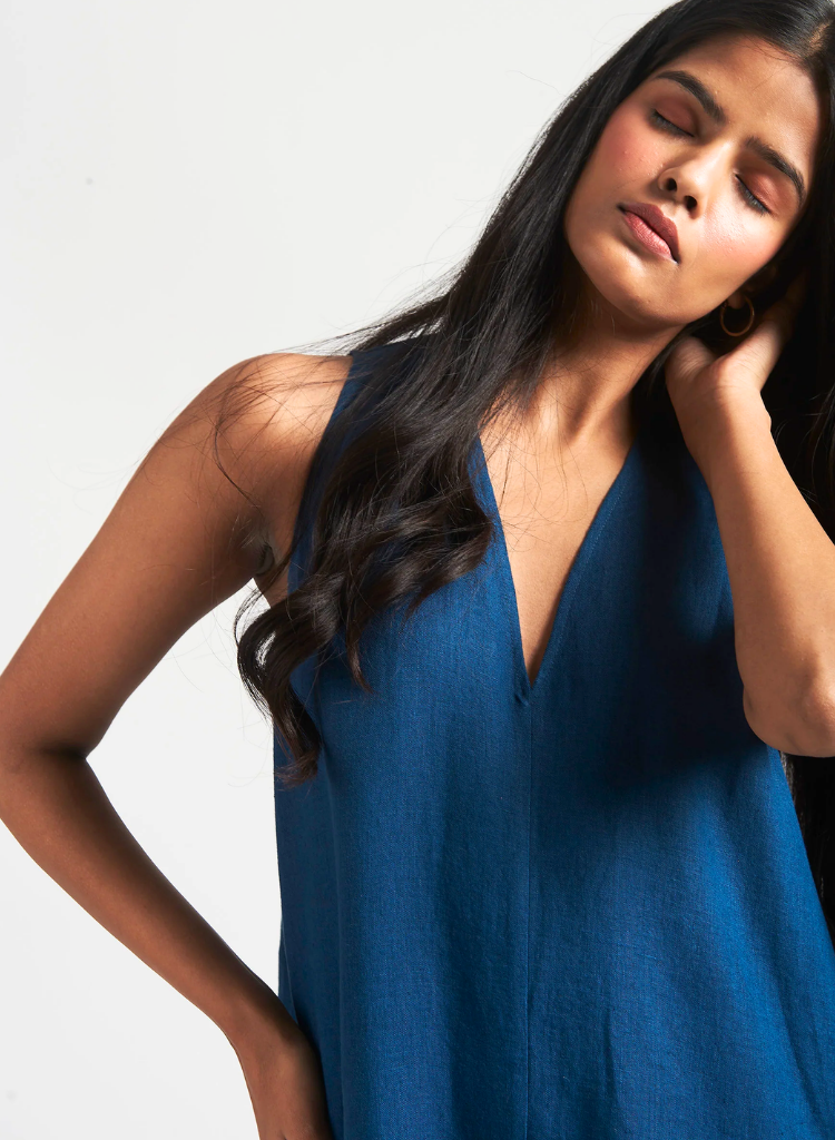 Indigo Flared Jumpsuit