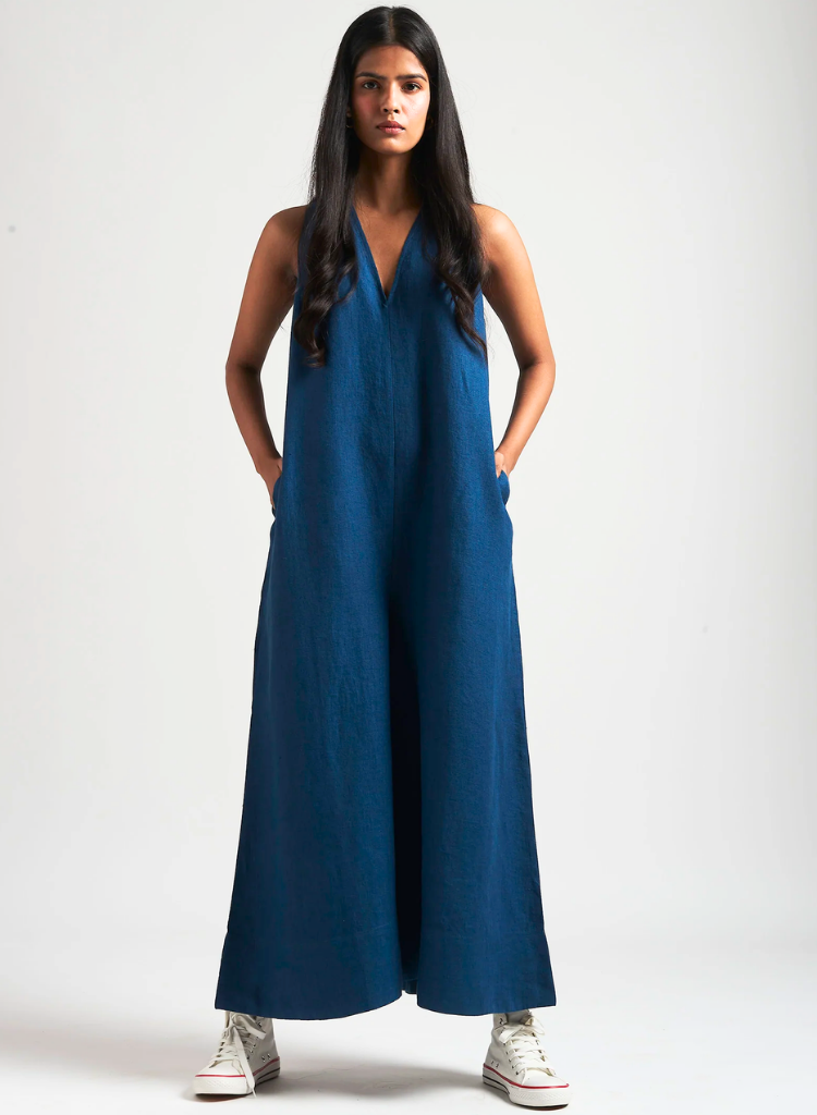 Indigo Flared Jumpsuit
