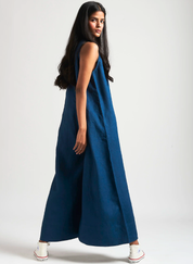 Indigo Flared Jumpsuit