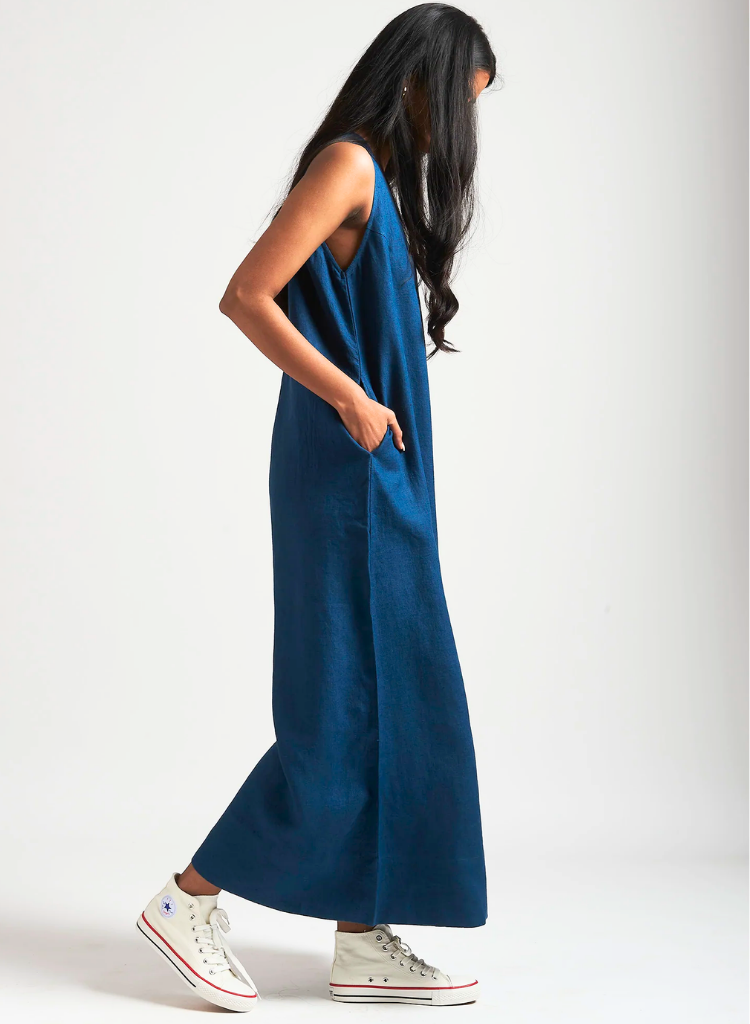 Indigo Flared Jumpsuit