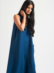 Indigo Flared Jumpsuit