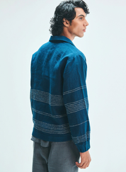 Indigo Kantha Jacket