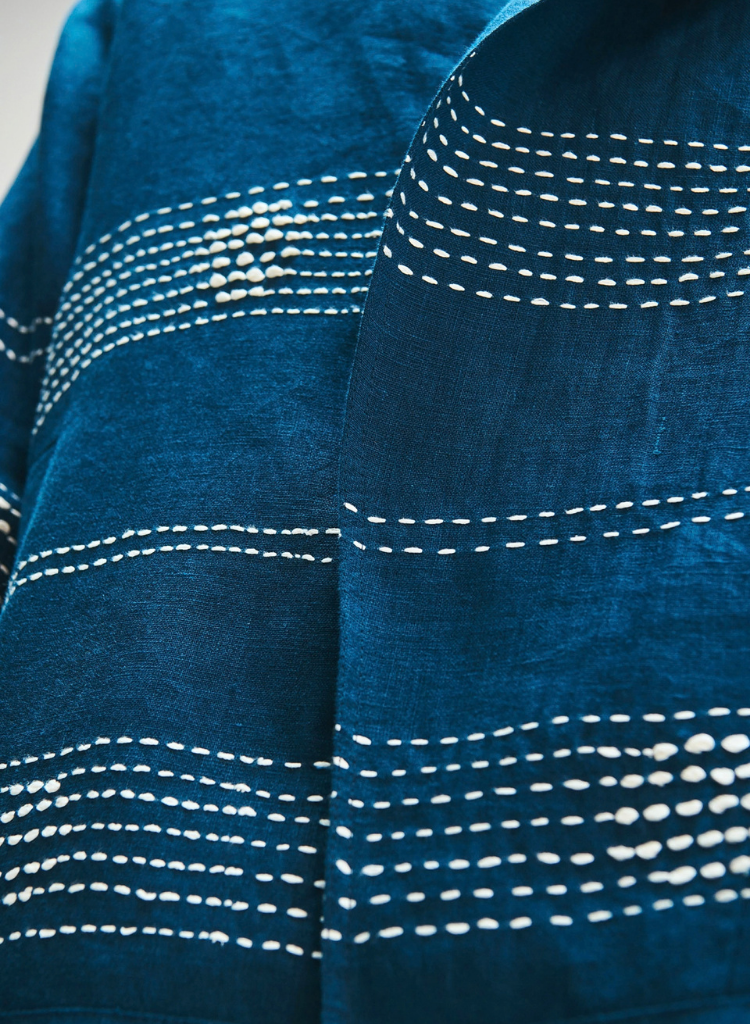 Indigo Kantha Jacket