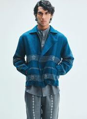 Indigo Kantha Jacket