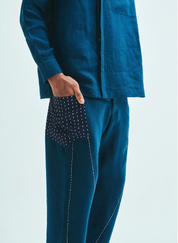 Indigo Kantha Pants